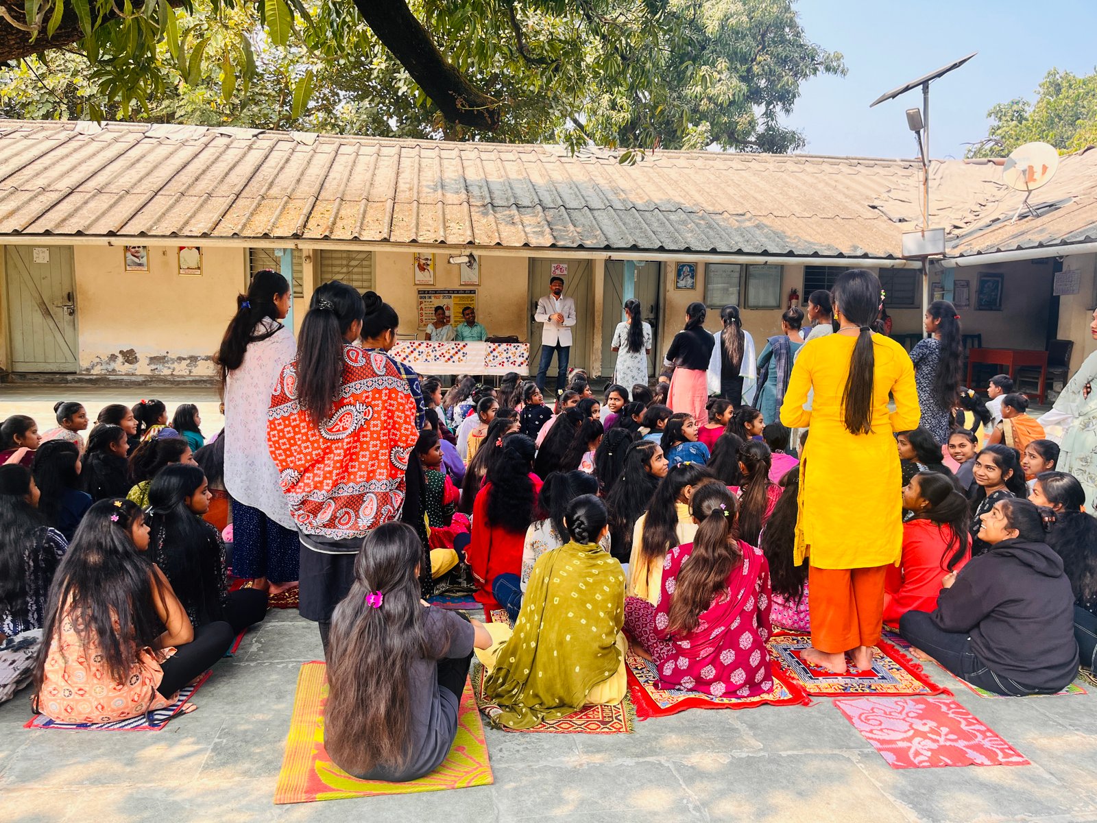Volunteers working together in the community